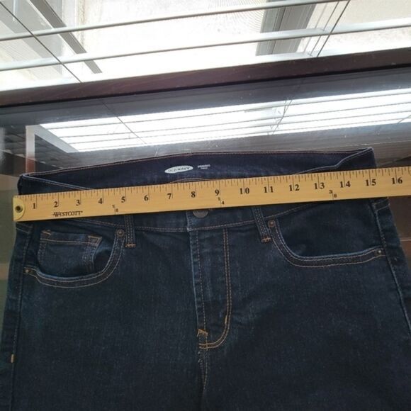 3 / $30 Old Navy Jeans Womens 10‎ Dark Blue Skinny Denim Cotton Blend - Picture 7 of 11